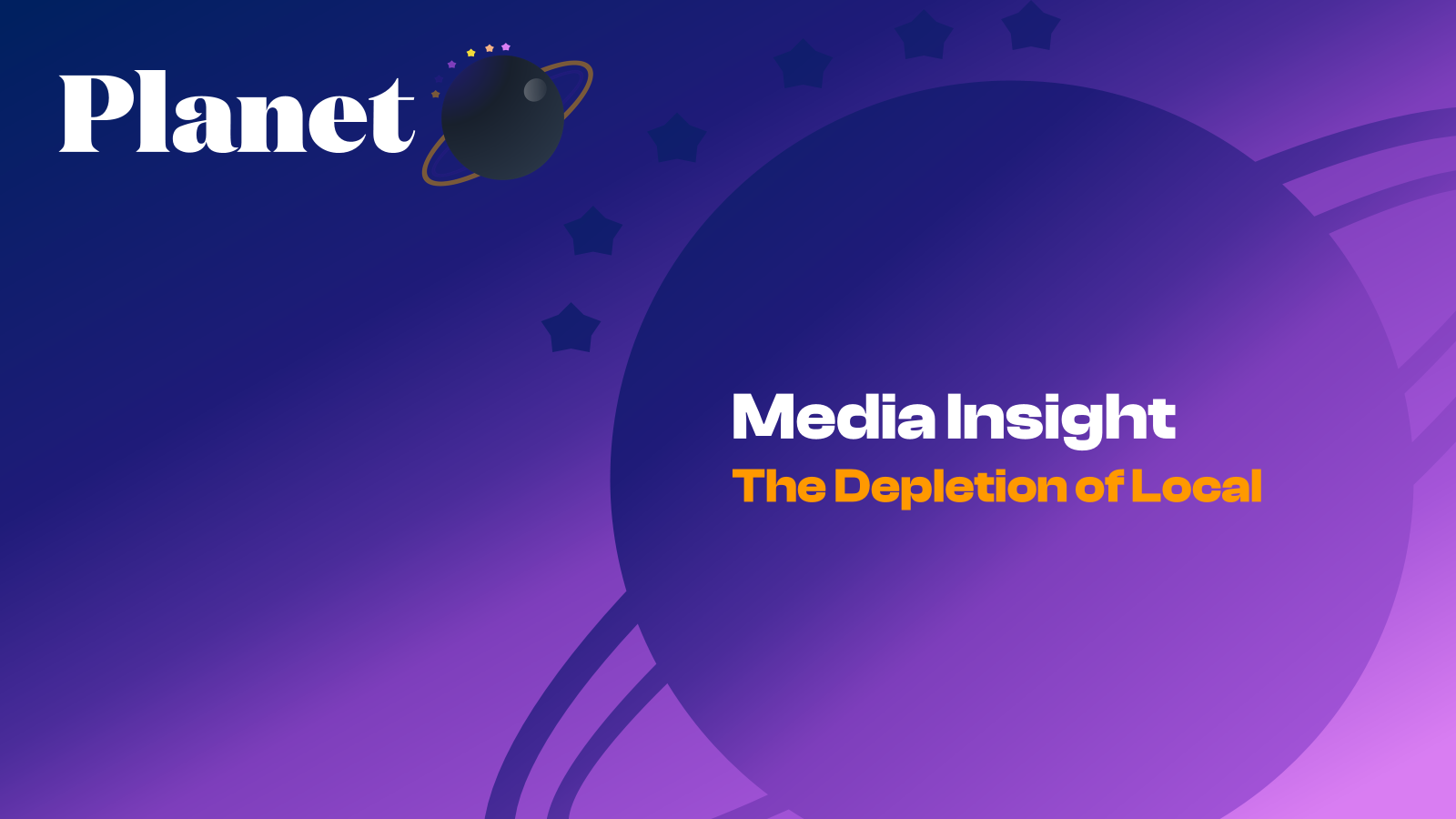 Featured image for Why Hyperlocal Media is better and Depletion is a threat.